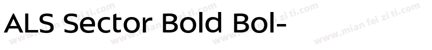 ALS Sector Bold Bol字体转换